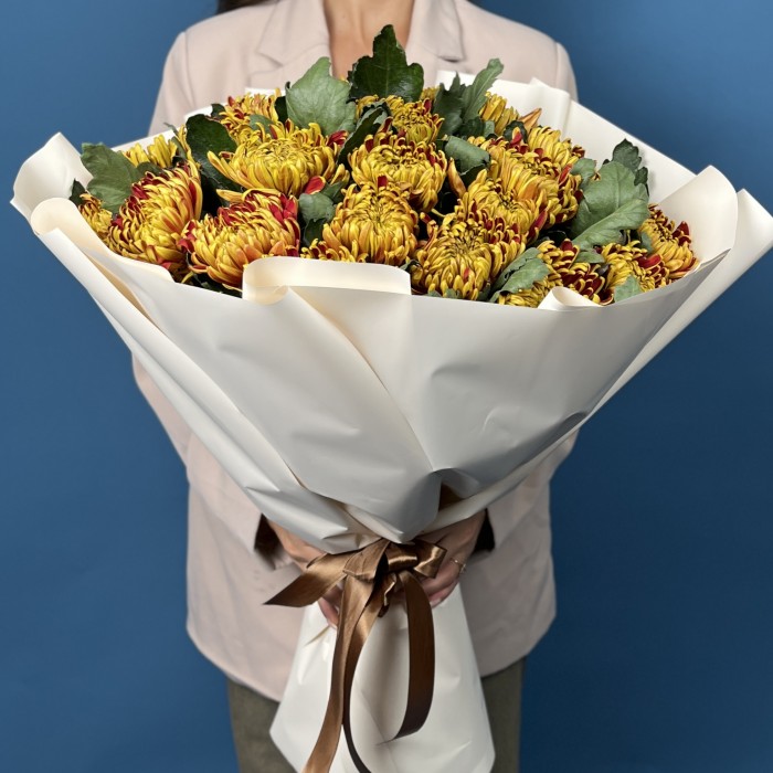 25 Желто-красных хризантем Том Пирс